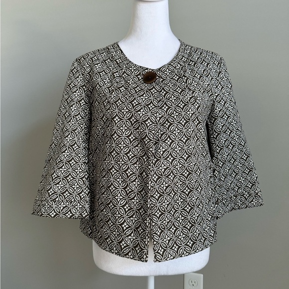 Talbots Women’s Geometric Blazer Jacket - Picture 1 of 6